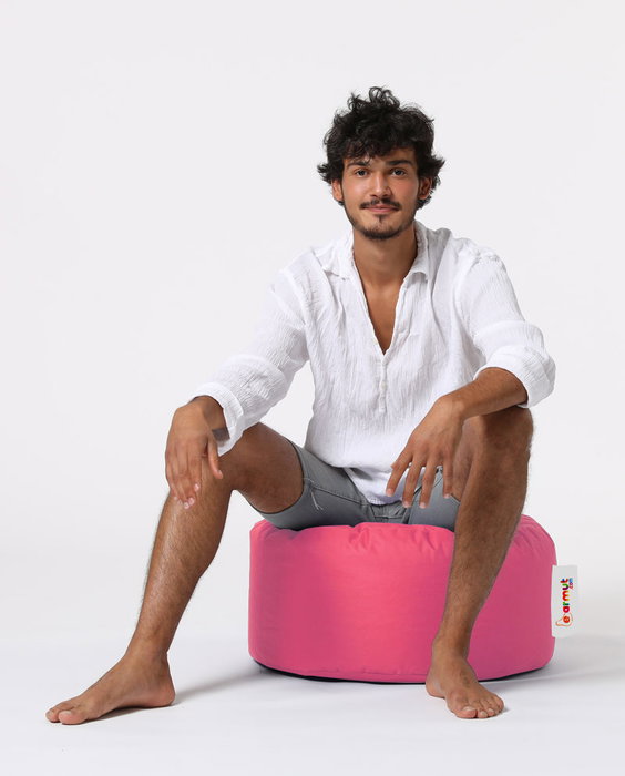 Atelier Del Sofa Puf de Jardín Redondo - Rosa